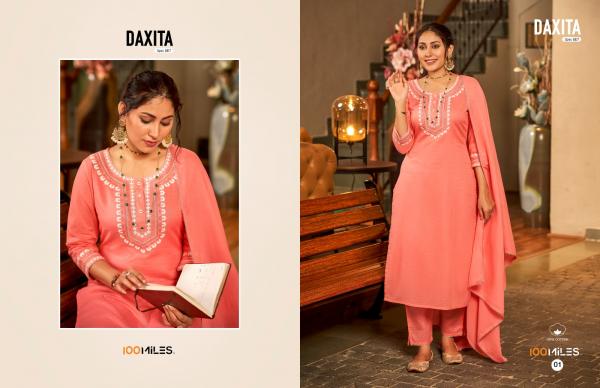 100 Miles Daxita New Exclusive Kurti With Bottom Dupatta Collection